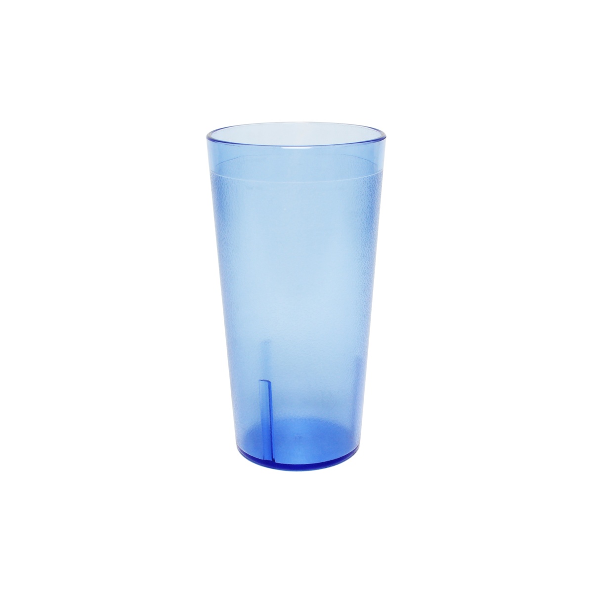 Thunder Group 20 oz blue AS plastic tumbler, single unit, tapered cylindrical shape