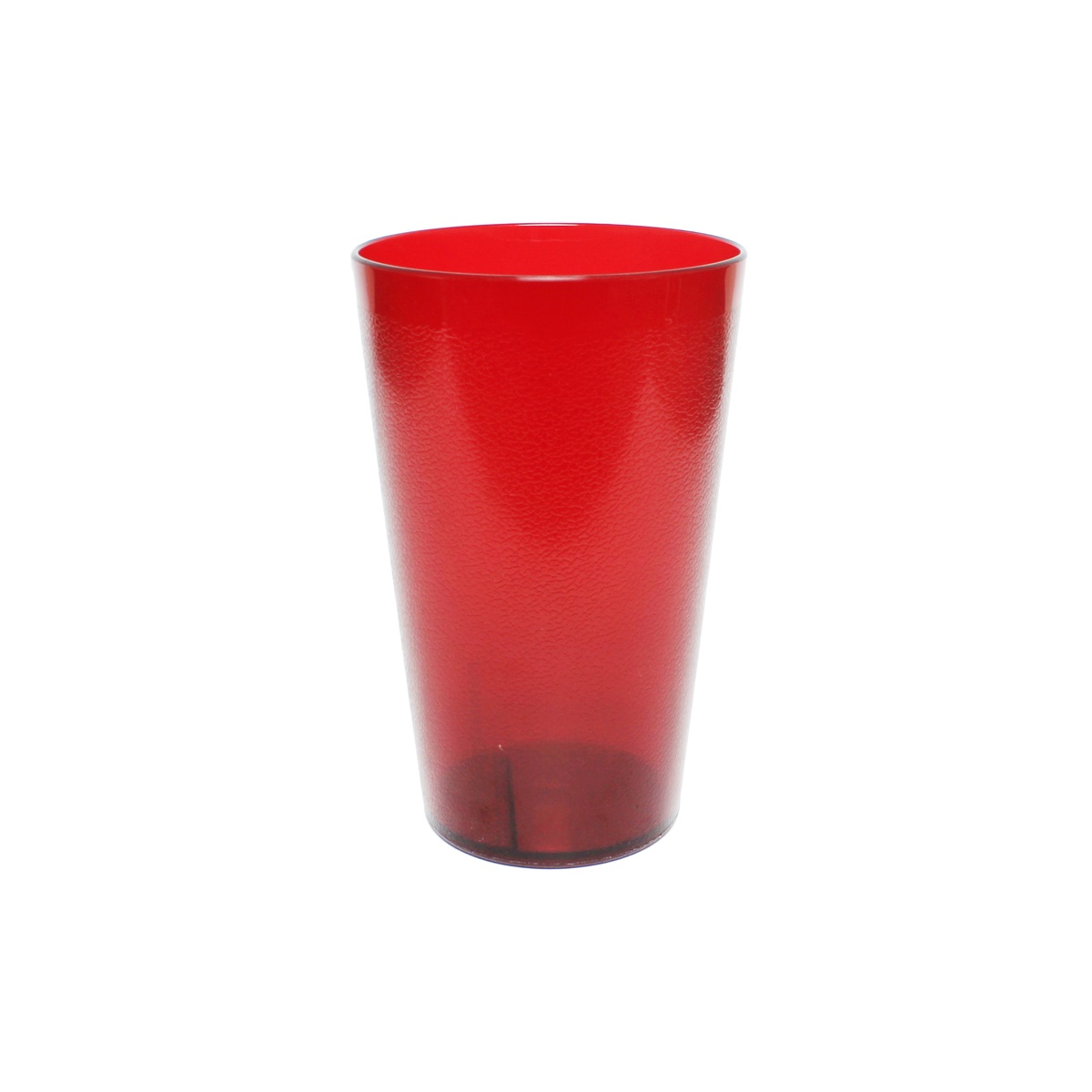 Thunder Group 32 oz red plastic tumbler with textured exterior