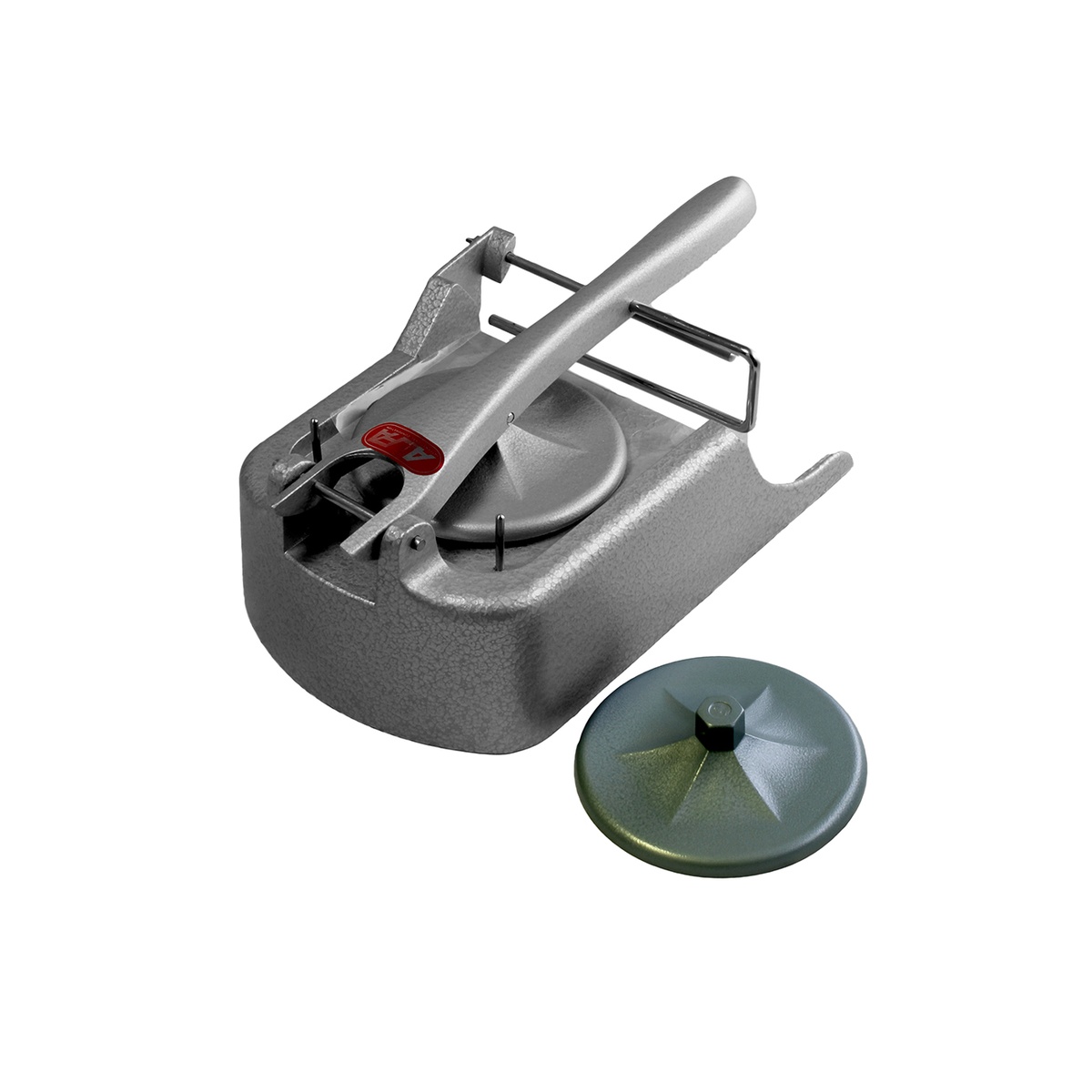 Alfa International PM-1 hand-operated hamburger patty press with interchangeable mold