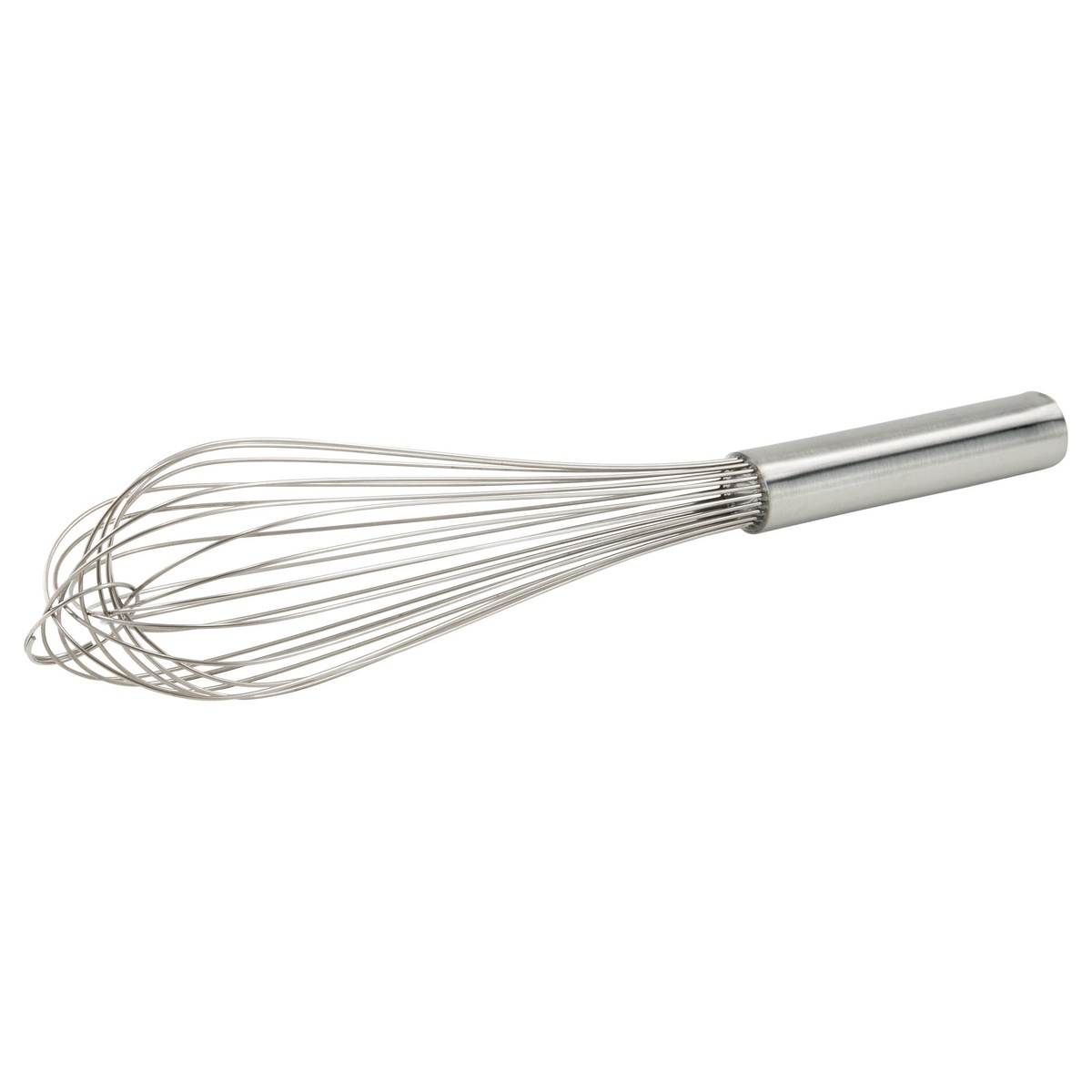 Winco PN-14 14-inch stainless steel piano whip full view