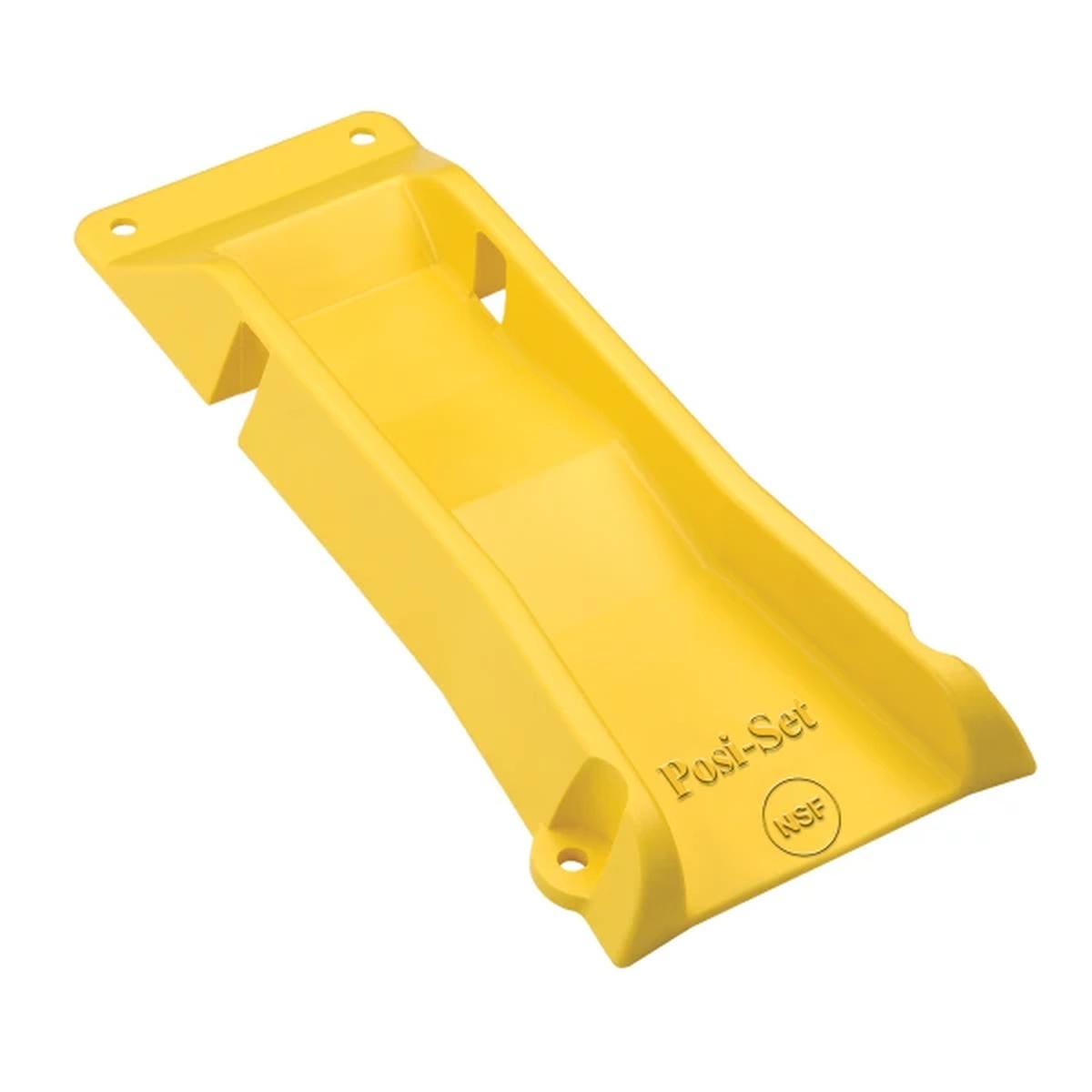 T&S Brass POSI-SET yellow plastic gas appliance locating device with caster grooves and mounting holes