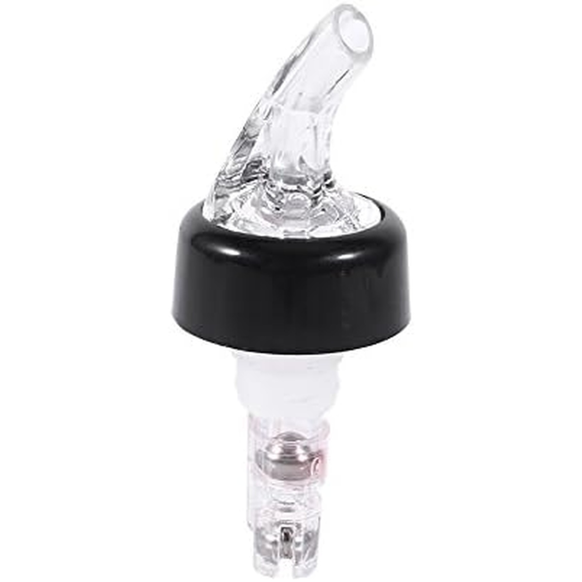Cresco Resco 1oz measure pourer with black collar and clear spout