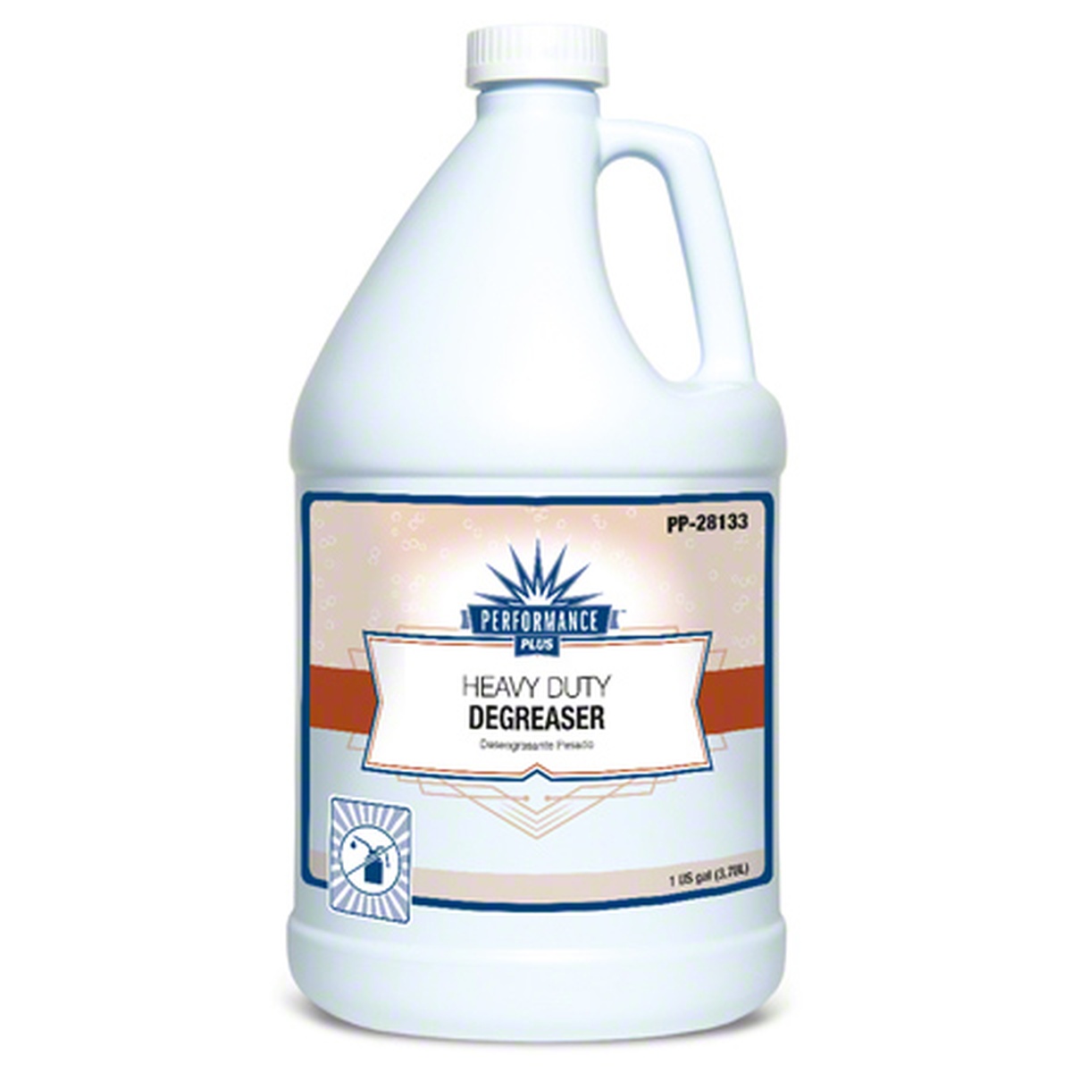 Performance Plus PP-28133 Heavy Duty Degreaser 1-gallon white jug with label