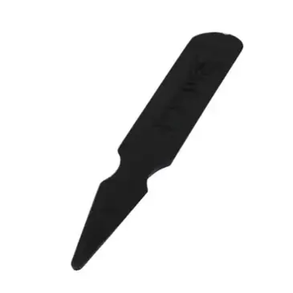 Libertyware PSM-W black plastic steak marker with pointed insertion tip and embossed Well label