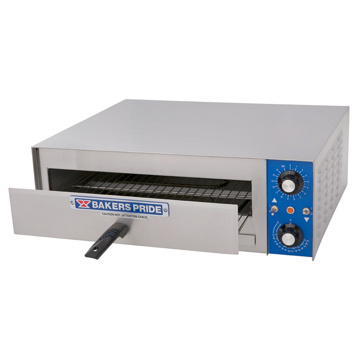 Angled view of Bakers Pride PX-16 countertop oven with control panel