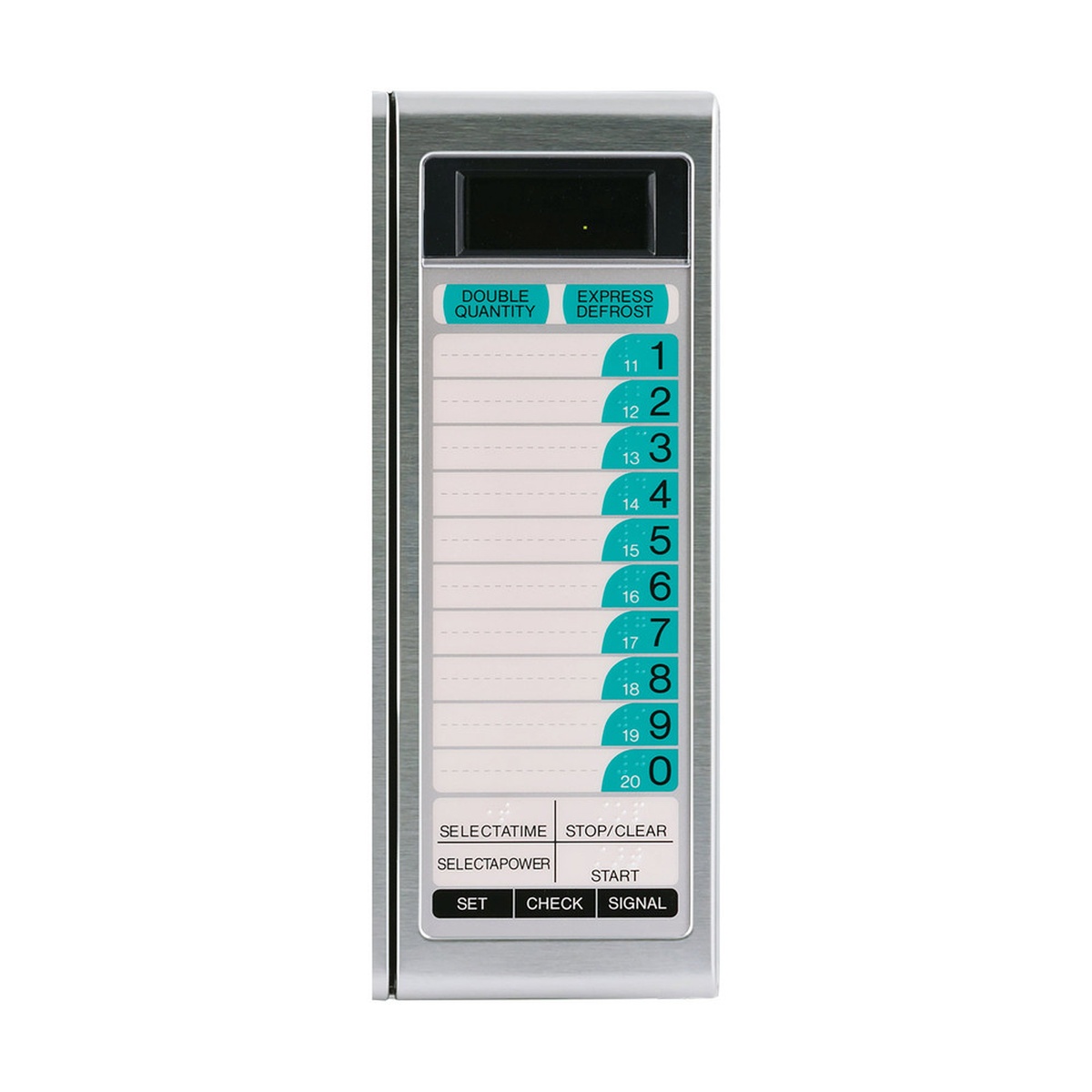 Sharp R-21LTF microwave control panel close-up