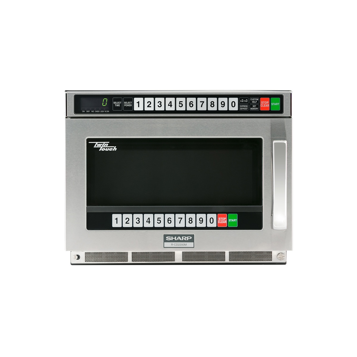 Sharp TwinTouch R-CD2200M microwave oven front view