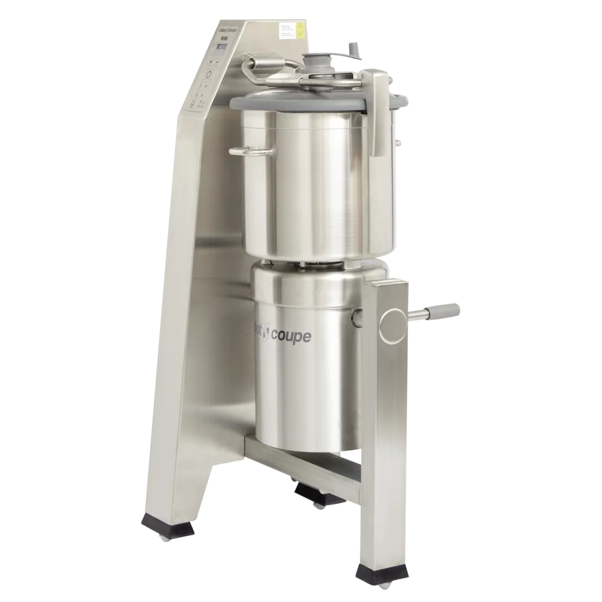 Robot Coupe R30T vertical cutter mixer with stainless steel bowl and polycarbonate lid