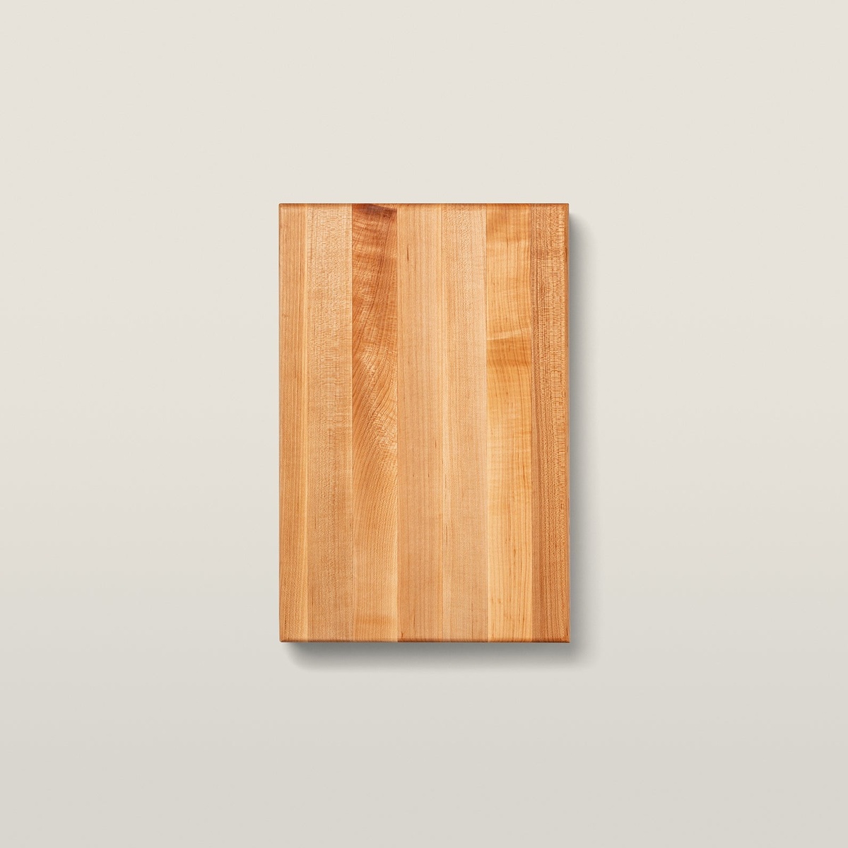 John Boos RA02 maple cutting board top-down view showing edge-grain wood surface
