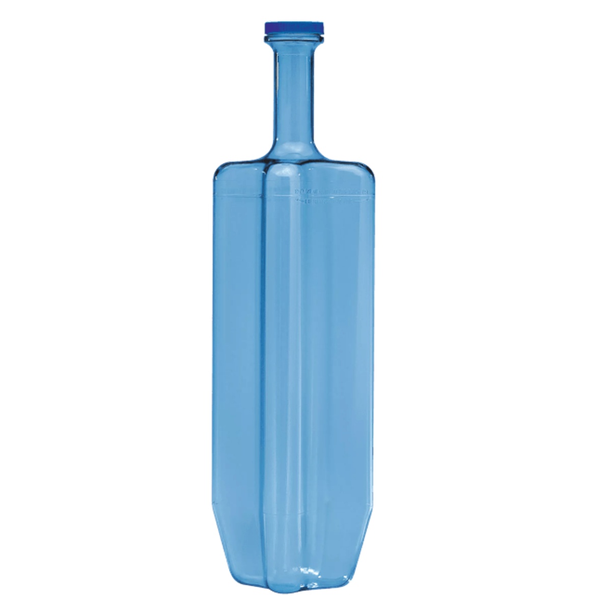 San Jamar Rapi-Kool 128 oz blue polycarbonate cold paddle full product view on transparent background