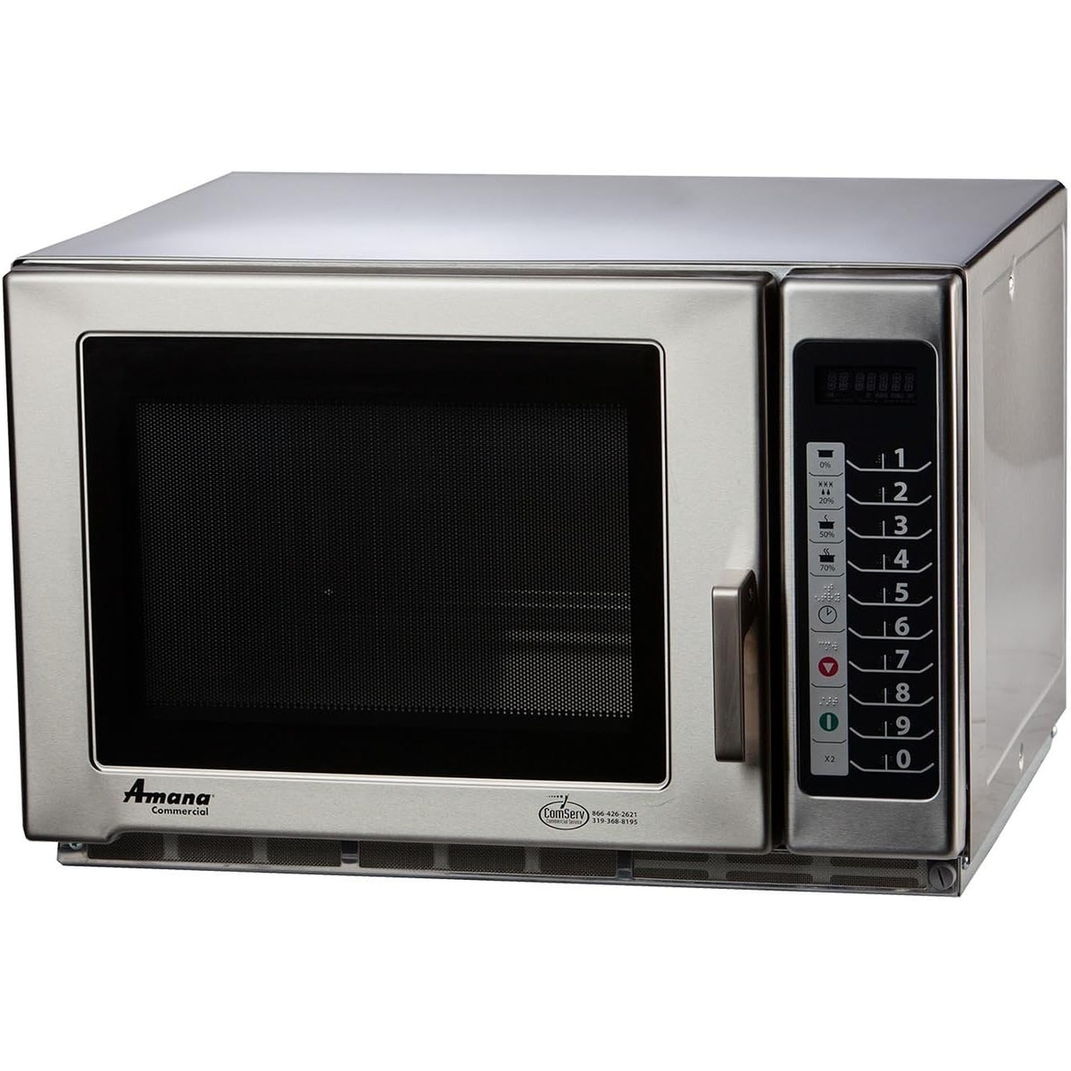 Amana RFS18TS commercial countertop microwave with touch control panel