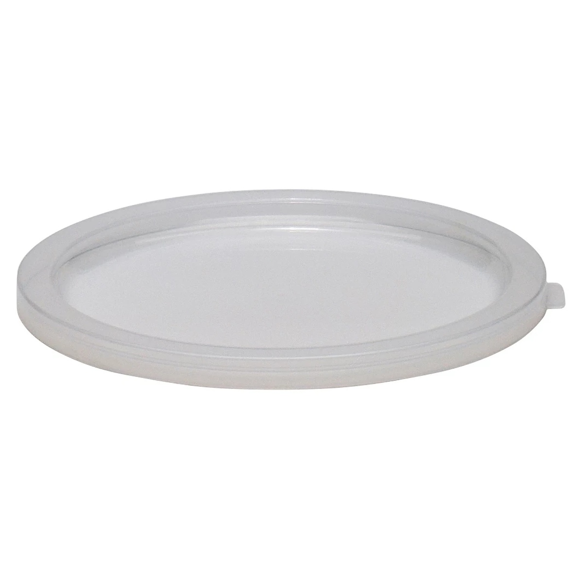 Cambro RFSC6148 round white poly lid close-up