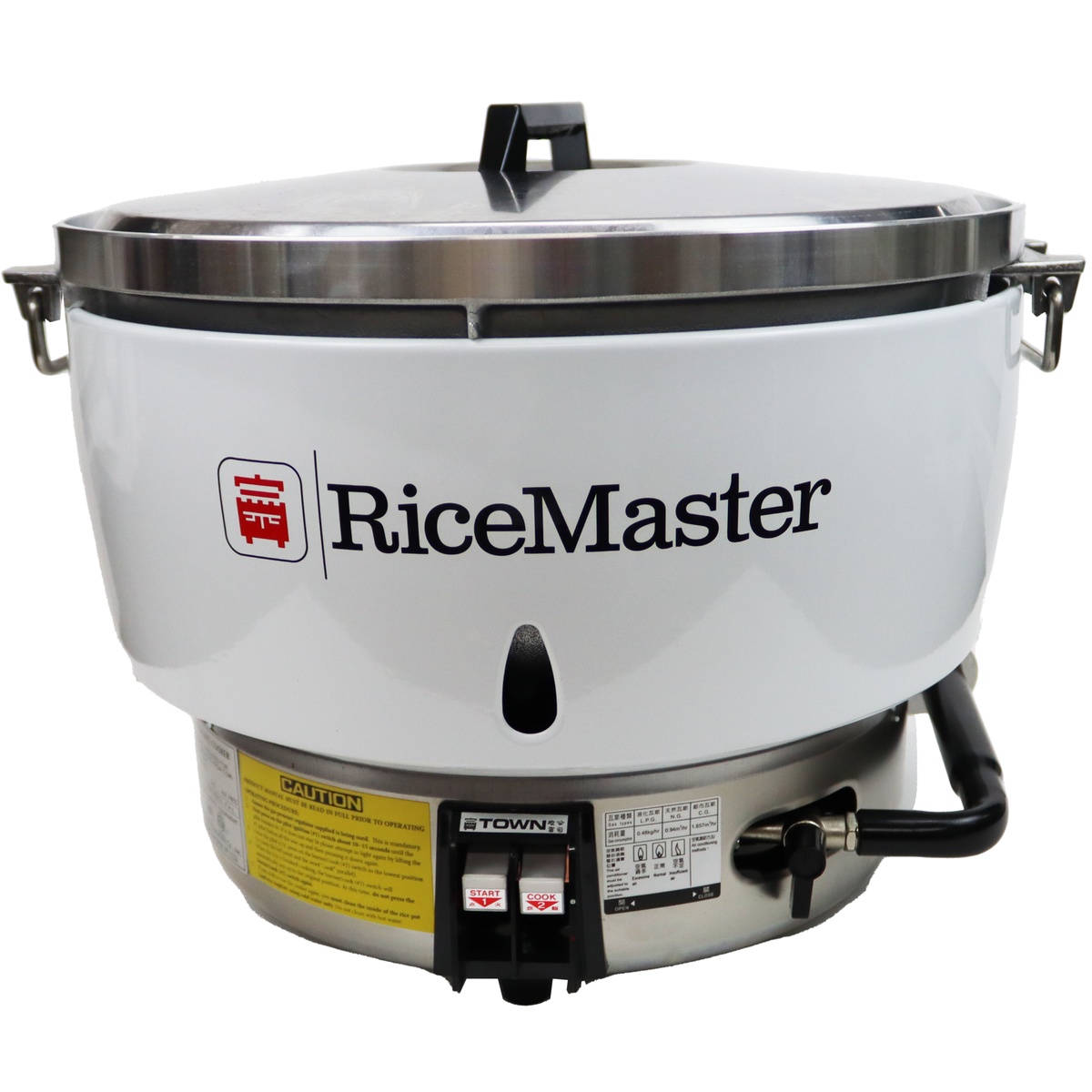 Town RiceMaster RM-55P-R propane commercial rice cooker with lid