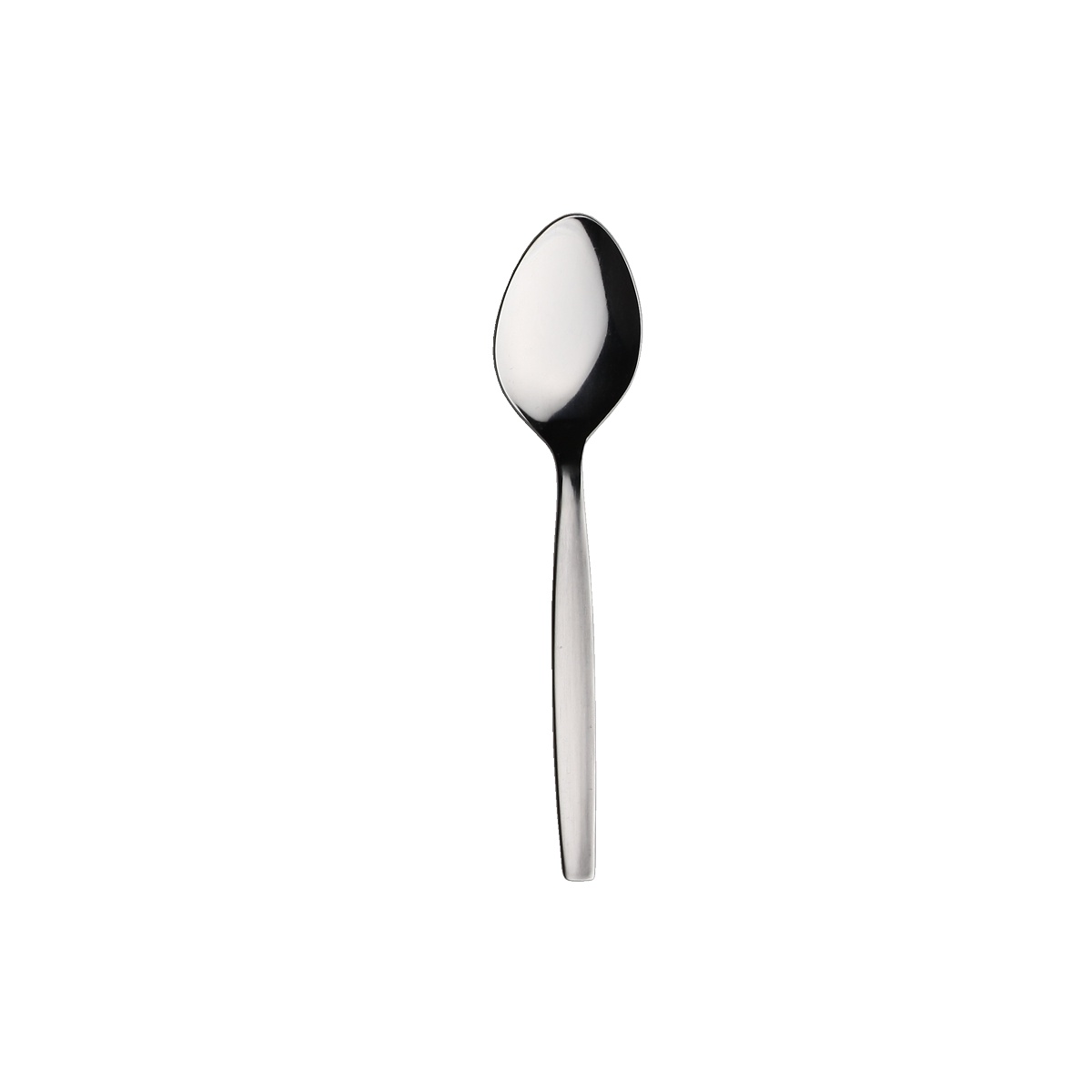 Libertyware Reunion Square teaspoon, single piece, mirror polished stainless steel with satin handle