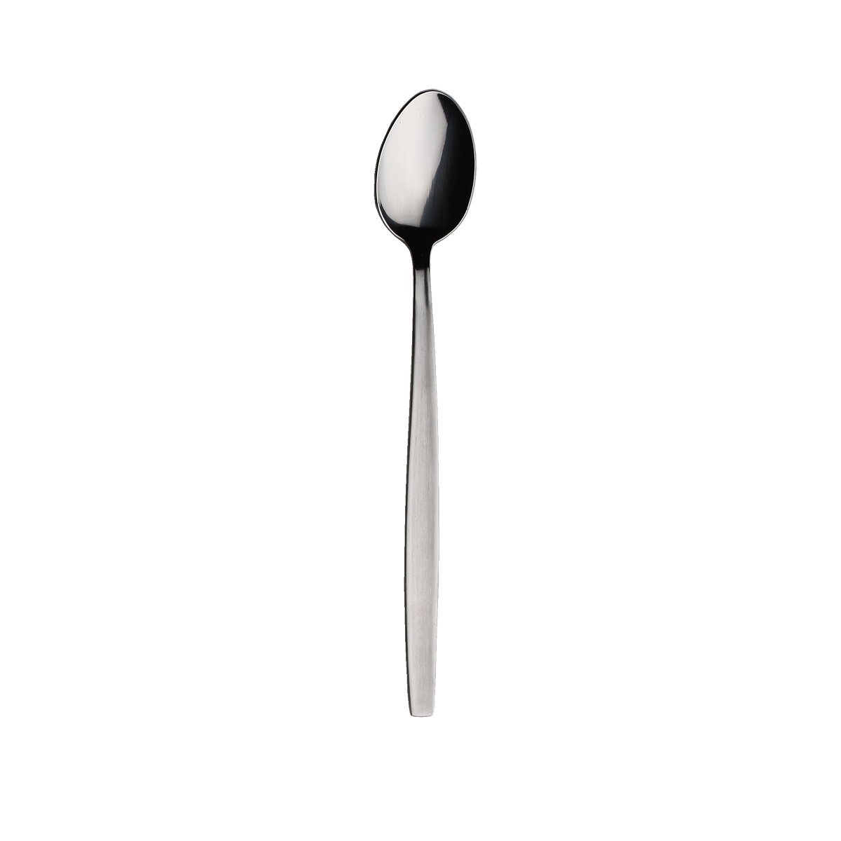Libertyware RSQ6 Reunion Square iced tea spoon, 7-1/4 inch, satin handle with polished bowl