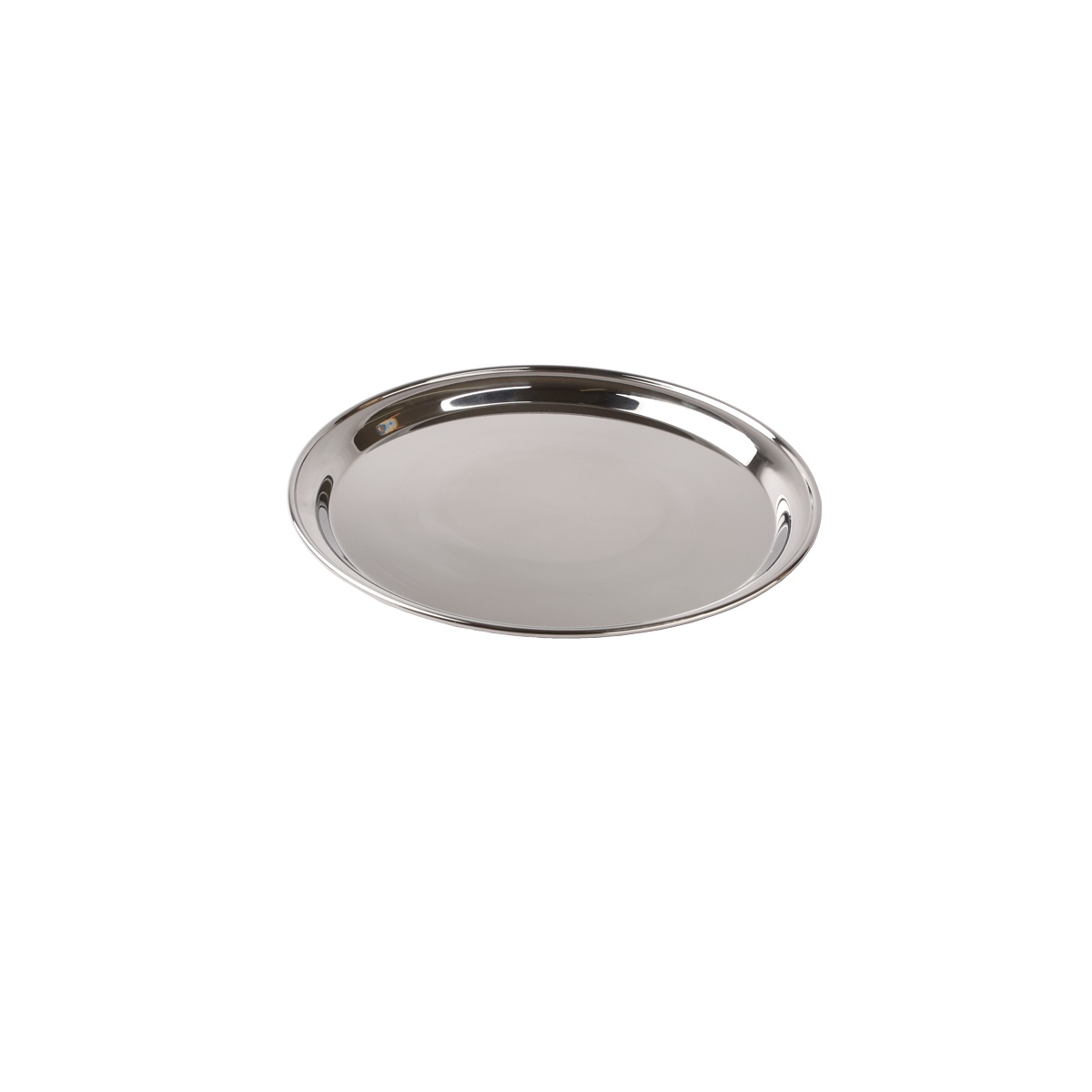 Libertyware RST12 12-inch round stainless steel mirror-polished service tray