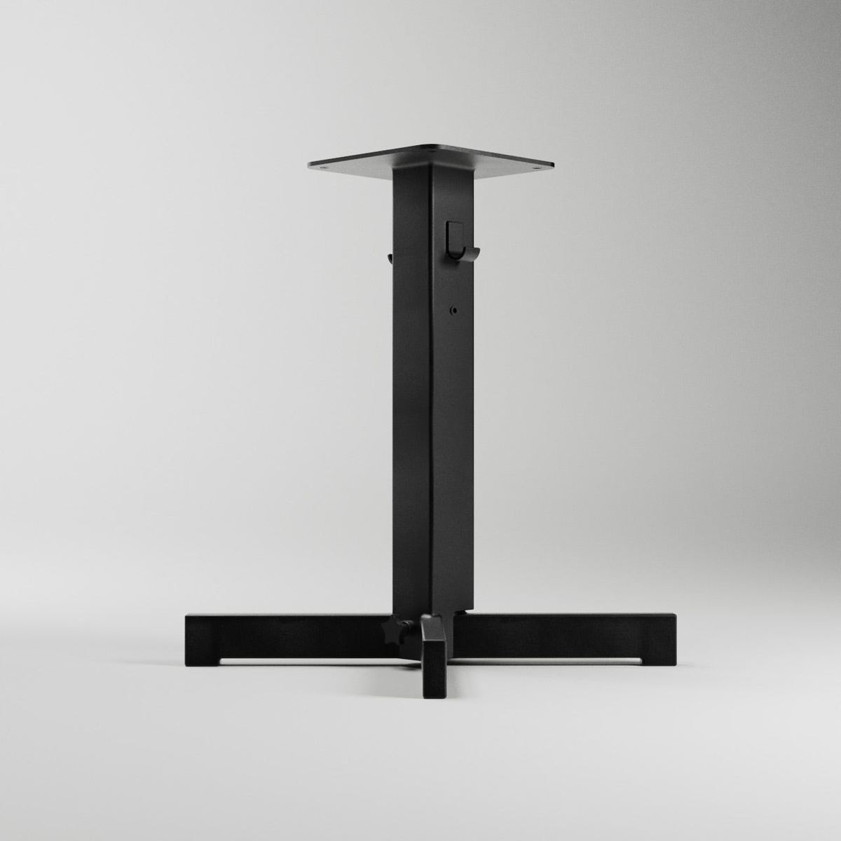 Rockless Table dining-height base with 22-inch spread and mounting plate