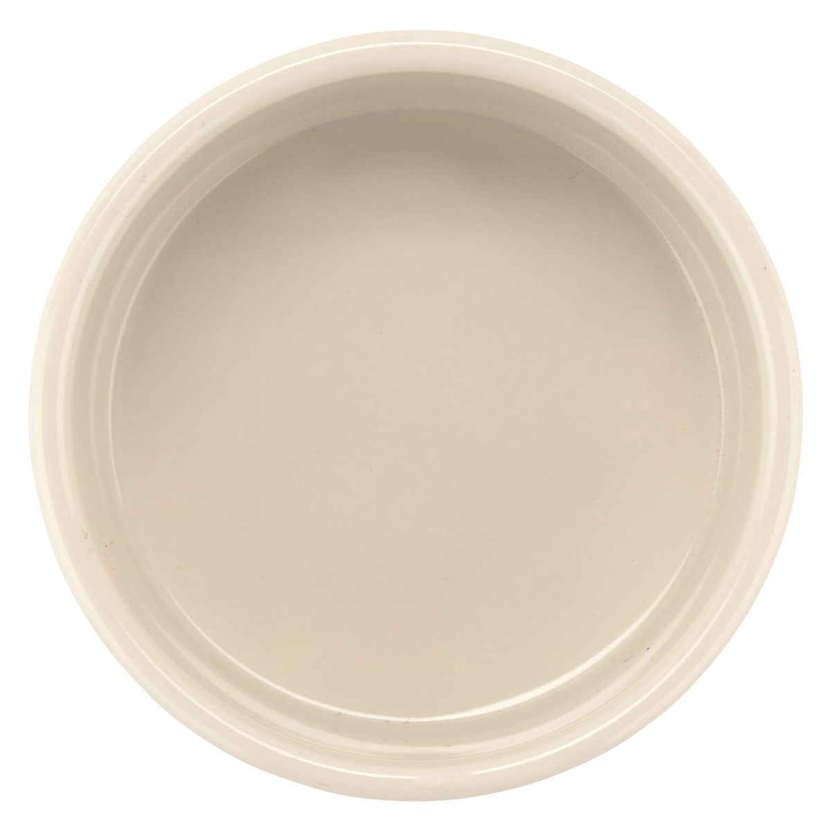 G.E.T. Enterprises S-640-IV ivory melamine ramekin top-down view showing 3.25-inch diameter opening