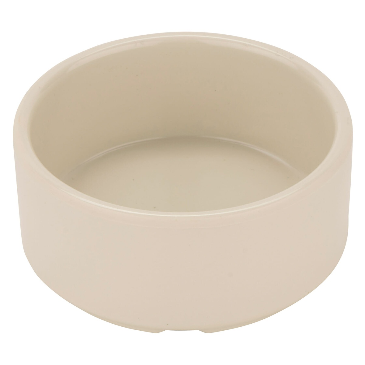 G.E.T. Enterprises S-640-IV ivory melamine ramekin angled top view showing smooth interior