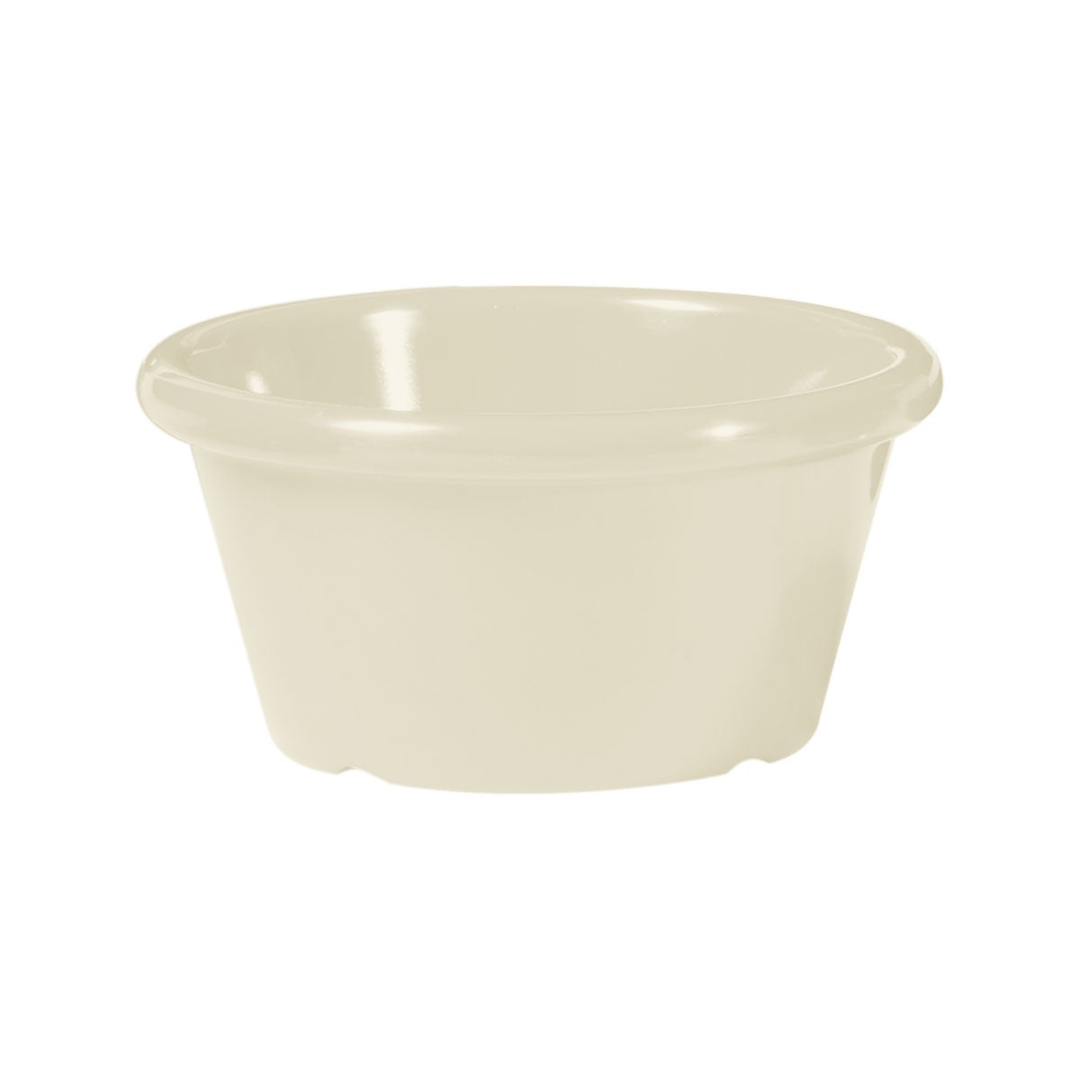 GET Enterprises S-660-IV ivory melamine ramekin, round smooth-sided 6 oz sauce cup