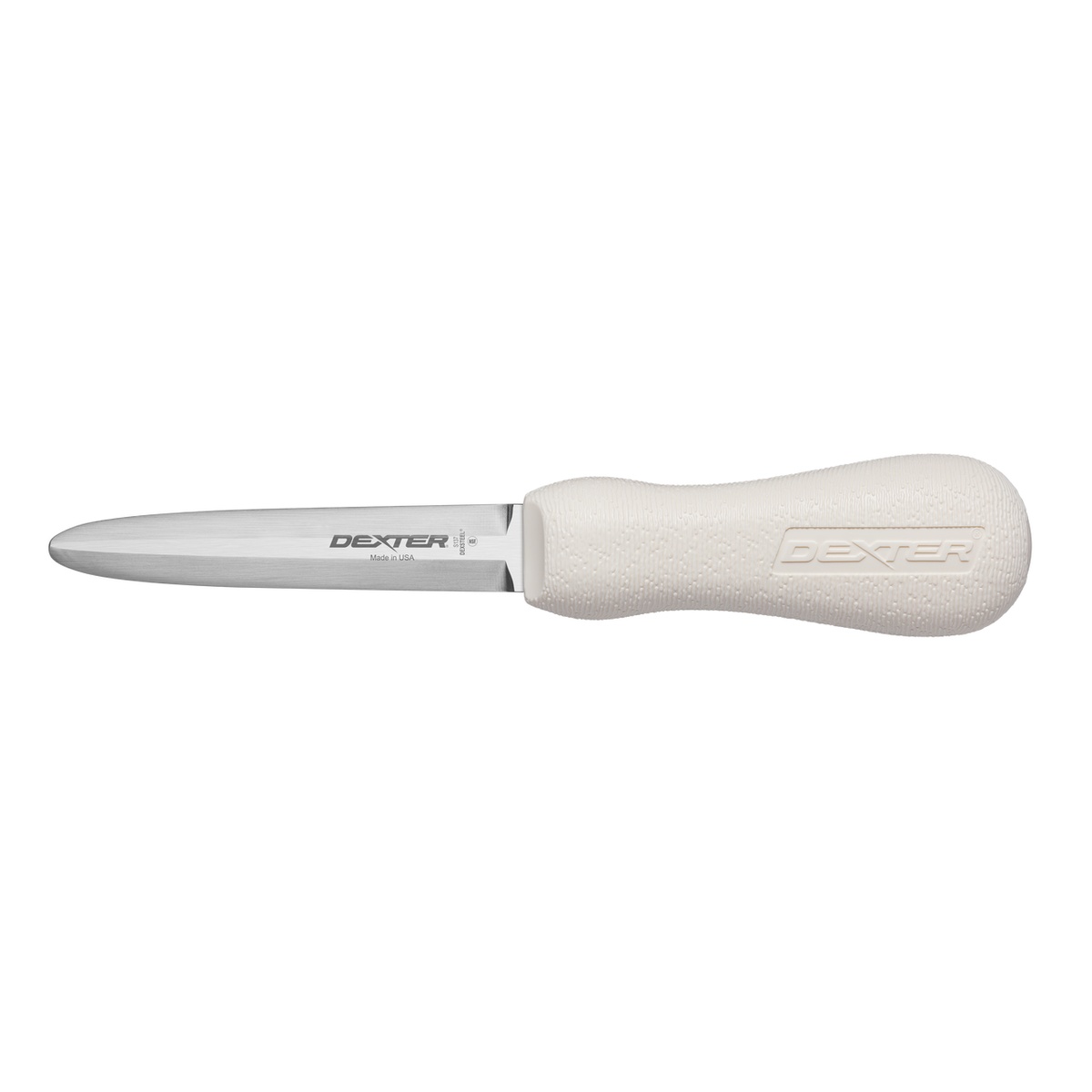 Dexter Russell S137PCP Sani-Safe Oyster Knife with white handle