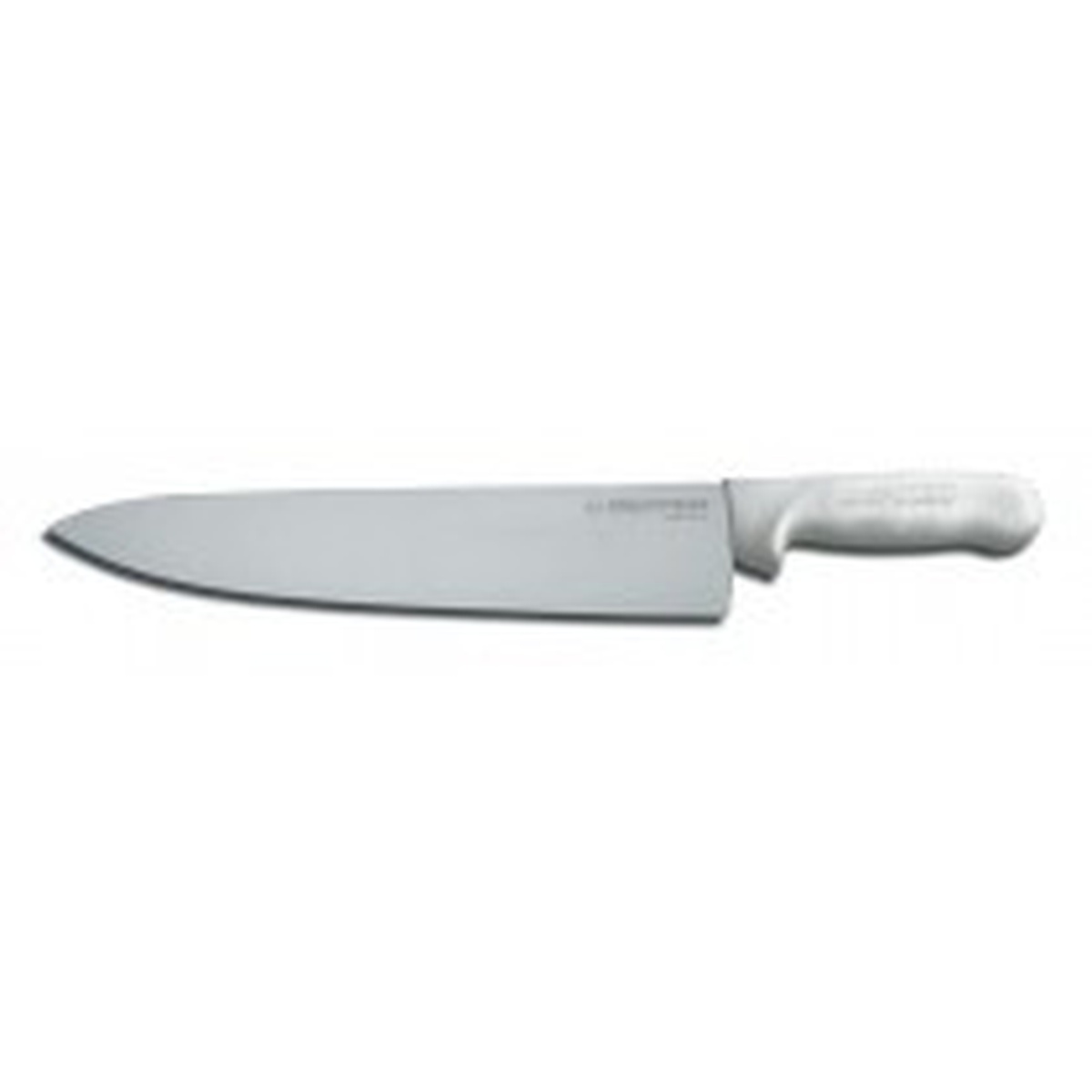 Dexter Russell Sani-Safe 12-inch Cook's Knife with white polypropylene handle and high-carbon steel blade