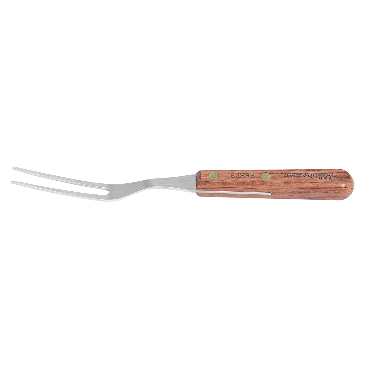 Dexter Russell S2896PCP Traditional Carver Fork with polished rosewood handle and stainless steel tines