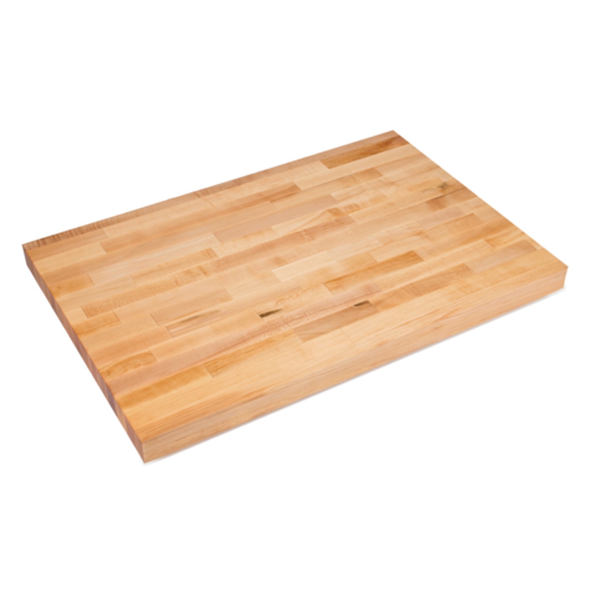 John Boos SCT001-O laminated Hard Rock Maple work table top, edge grain flat surface with penetrating oil finish