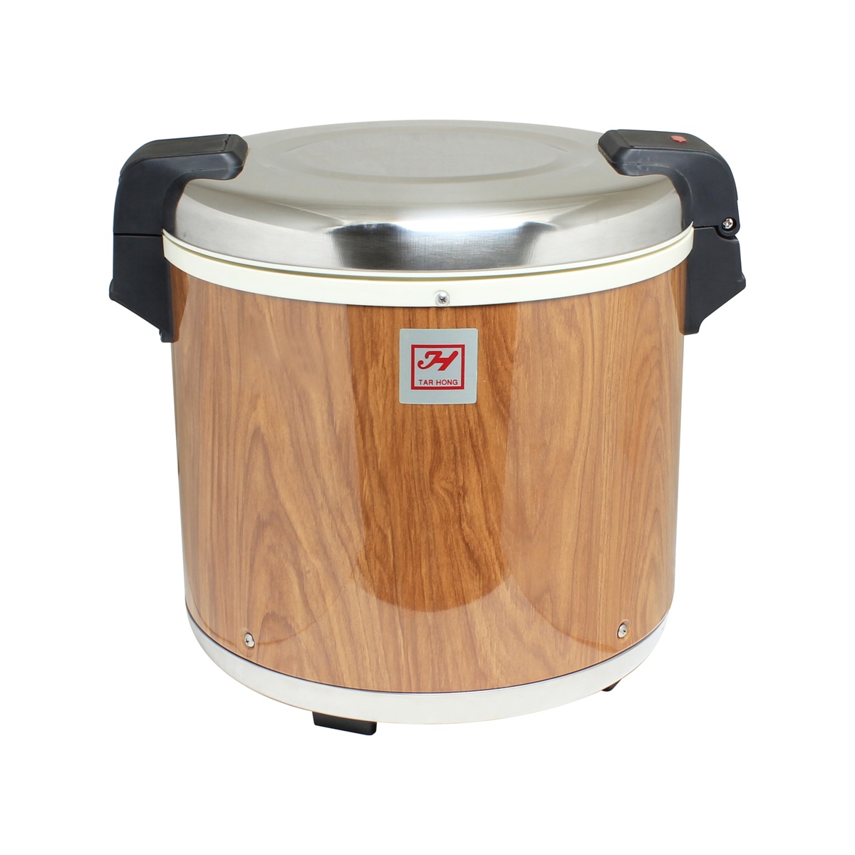 Thunder Group SEJ21000 wood grain rice warmer with stainless steel lid