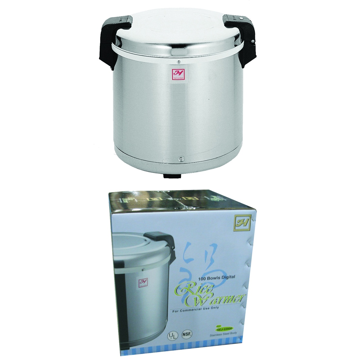 Thunder Group SEJ22000 rice warmer shown with retail packaging