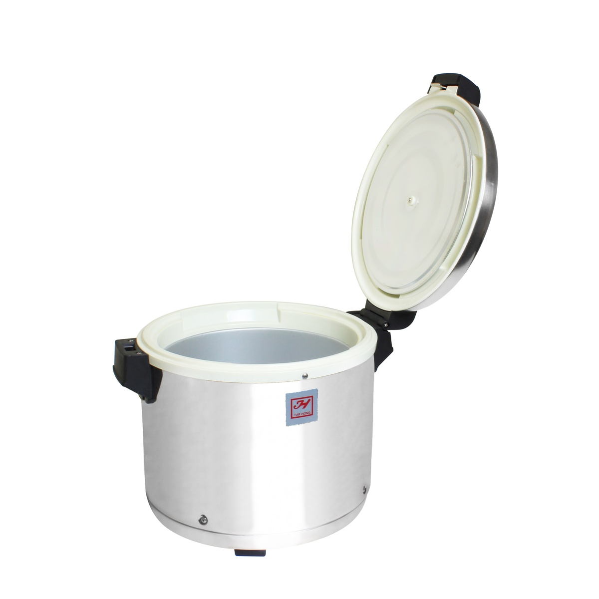 Thunder Group SEJ22000 rice warmer with hinged lid open