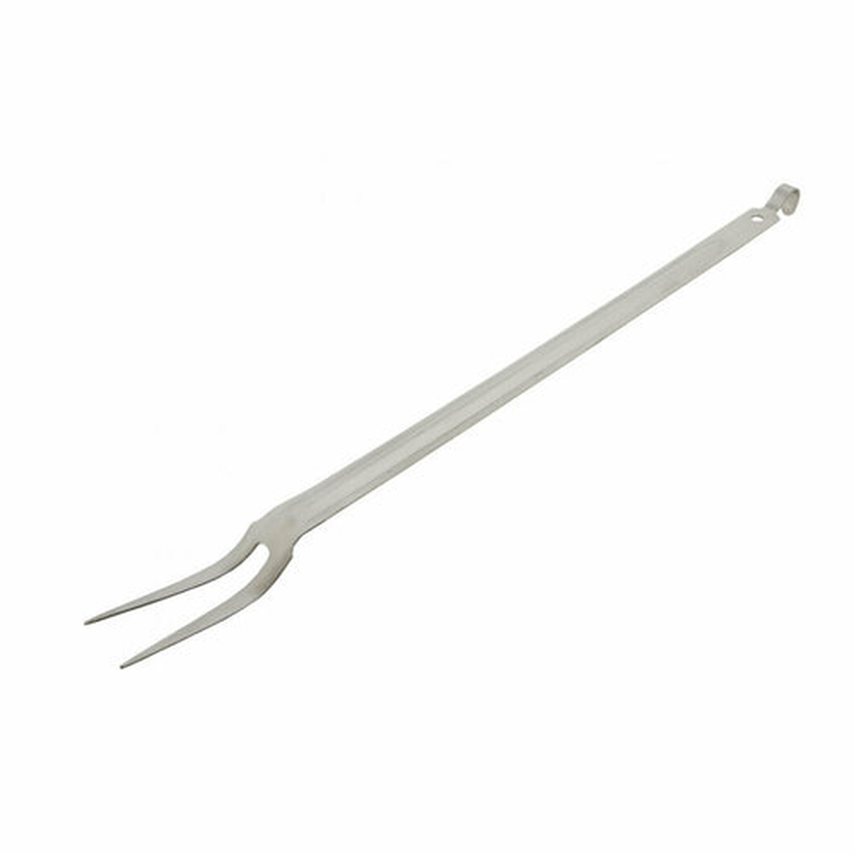 Libertyware SF21H 21-inch stainless steel serving fork with two tines and hook handle, brushed finish