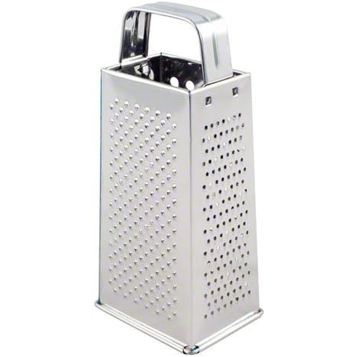 Tablecraft SG200 Stainless Steel Tapered Box Grater with handle