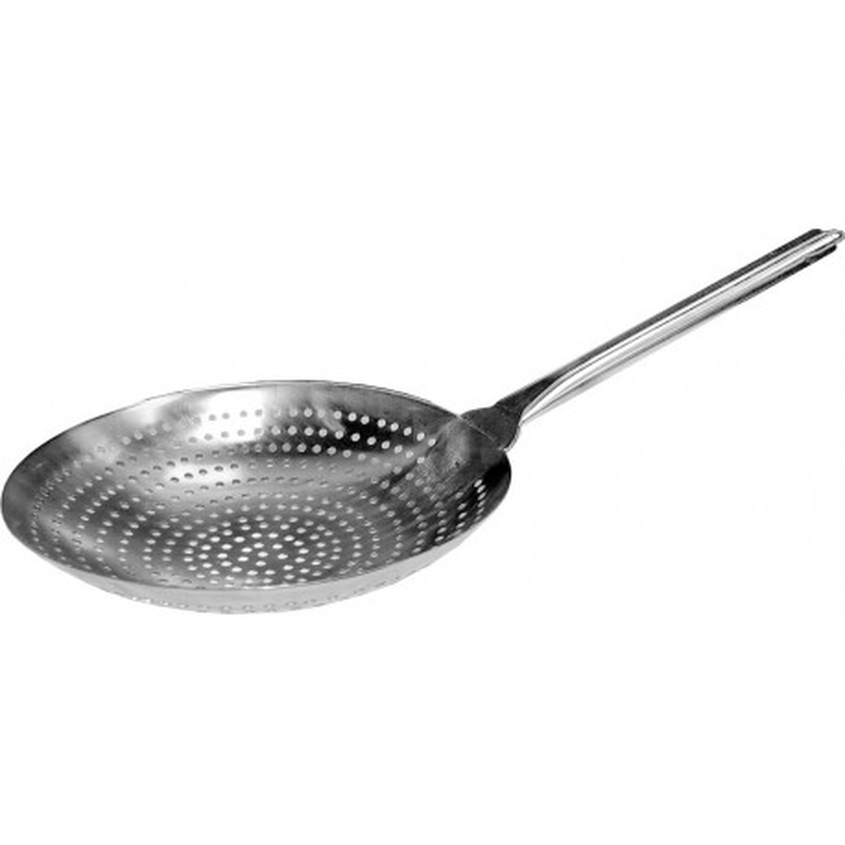GSW USA SK-12 stainless steel skimmer with 12-inch perforated round bowl and long handle