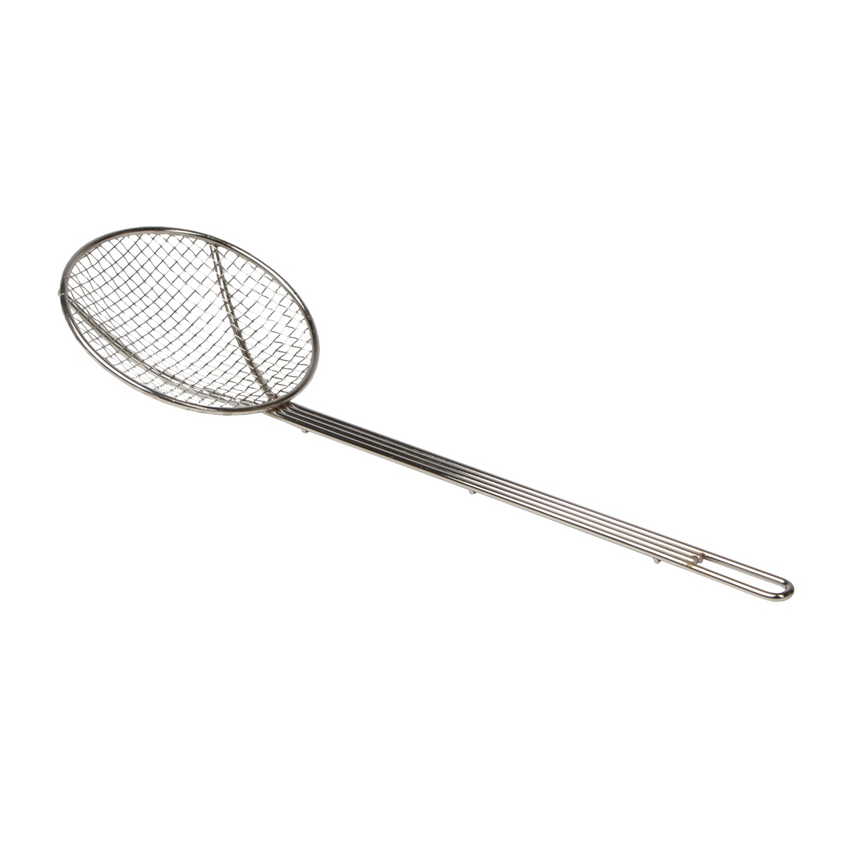 Libertyware SKM6W 6-inch round medium mesh skimmer with chrome plated steel handle
