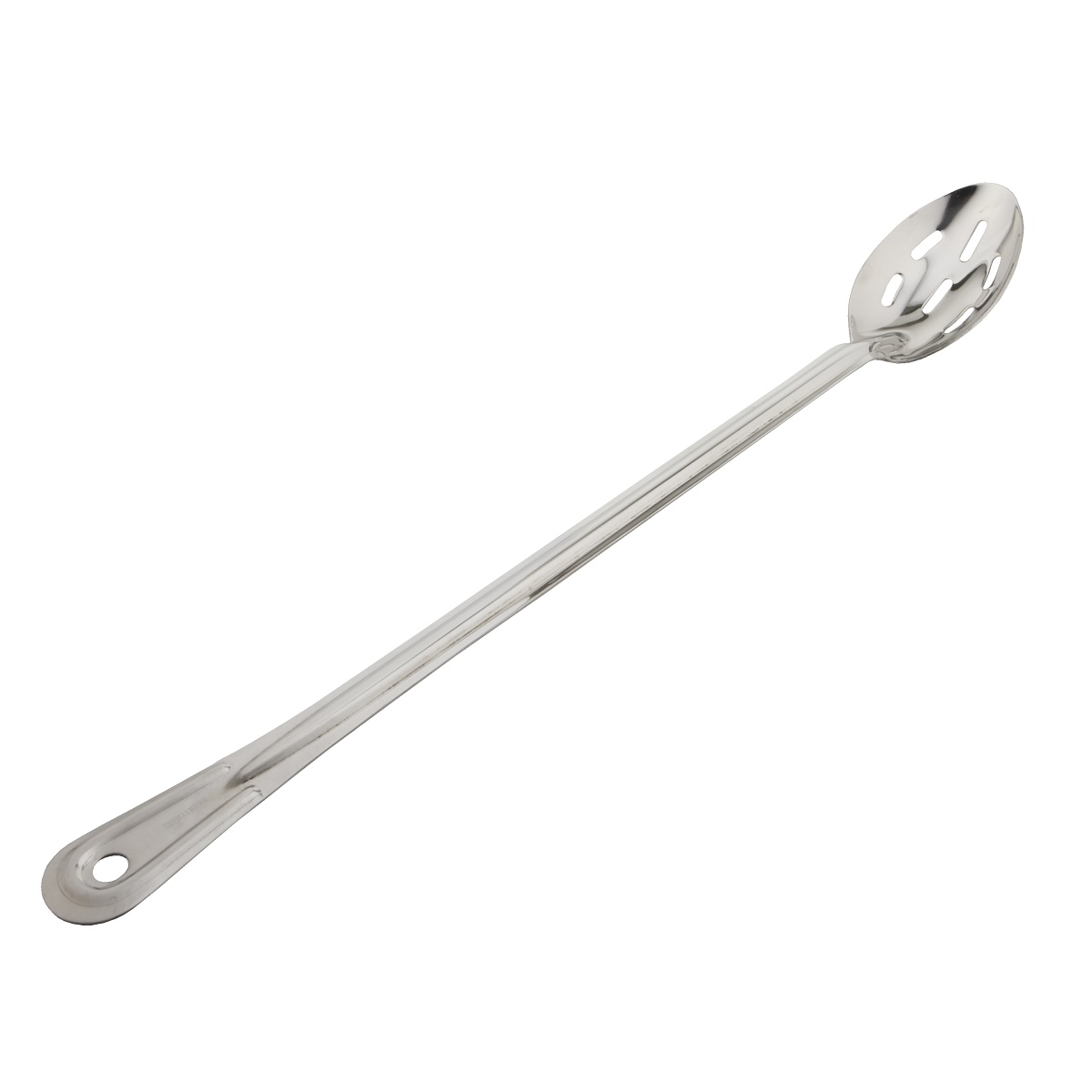 Libertyware SL21 21-inch stainless steel slotted basting spoon with mirror polished finish and hanging hole
