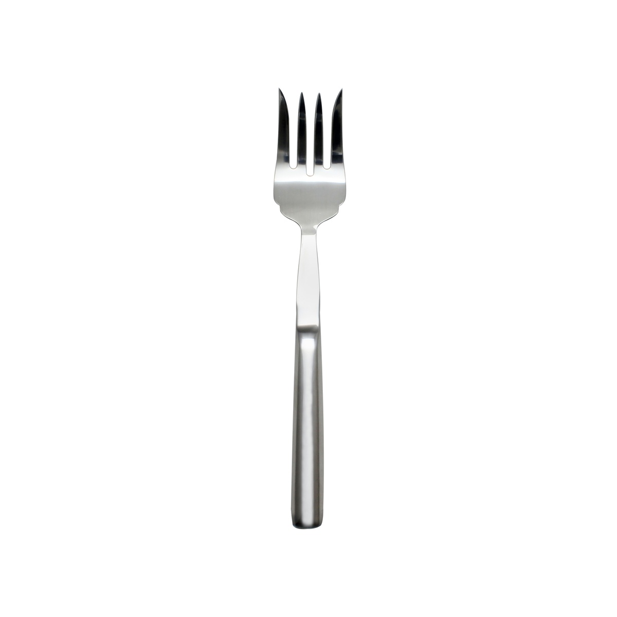 Thunder Group SLBF005 stainless steel 4-tine meat fork with thick handle, 10-1/4 inch