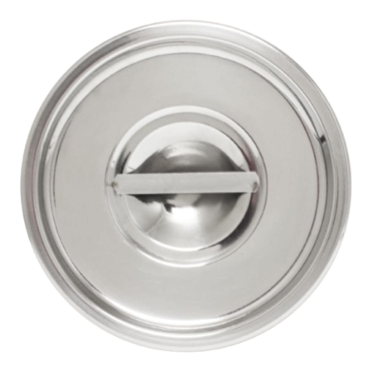 Thunder Group SLBM008 round stainless steel bain marie pot cover with center knob handle and mirror finish