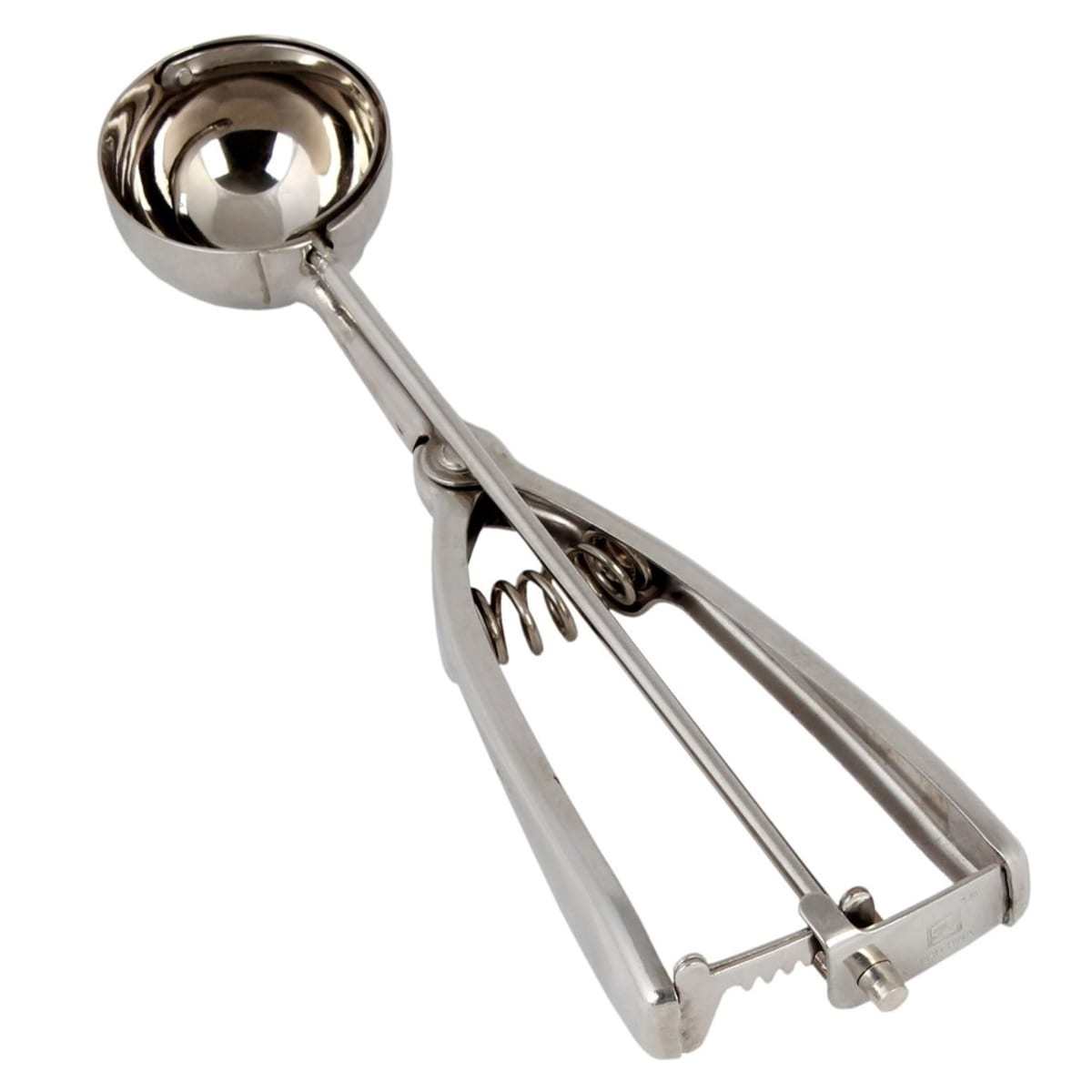 Thunder Group SLDA040 stainless steel size 40 squeeze disher with twin-grip handle and spring release