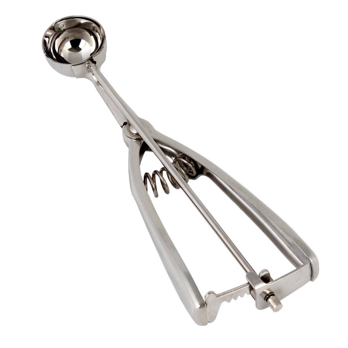 Thunder Group SLDA100 stainless steel #100 disher with twin-grip handle and spring release mechanism
