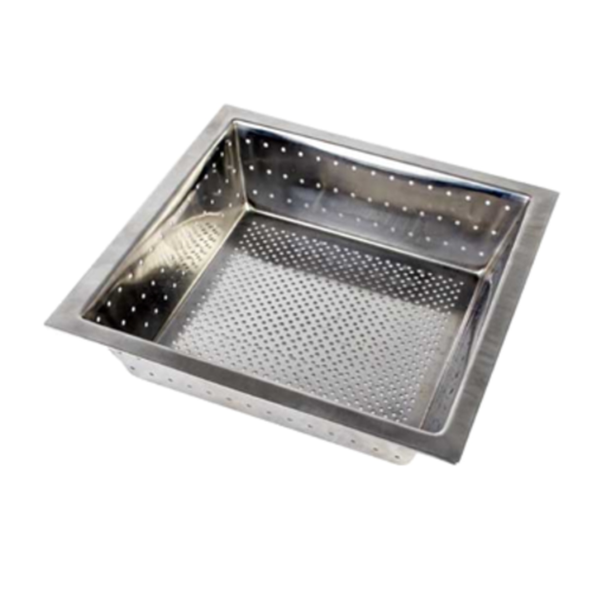 Thunder Group SLFDS310 stainless steel square floor drain strainer shown at an angle on white background