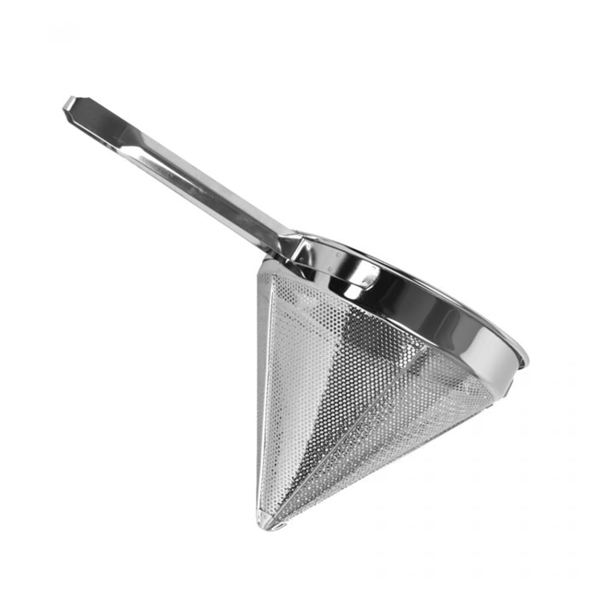 Thunder Group SLKCP108 8-inch fine mesh stainless steel China cap strainer with long handle