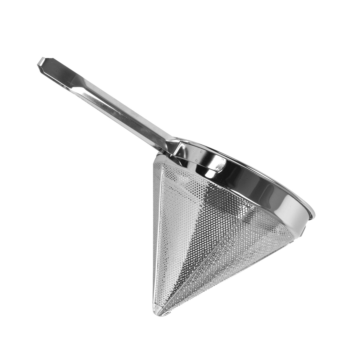 Thunder Group SLKCP110 10-inch fine mesh stainless steel china cap strainer with long handle