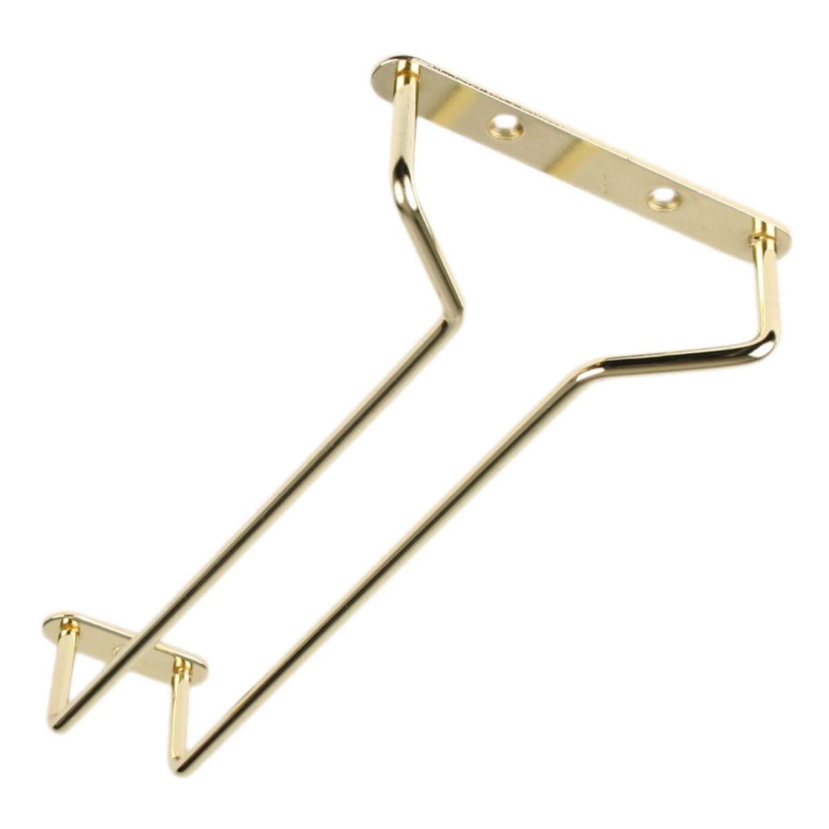 Thunder Group SLKGH010 10-inch brass-plated wire glass hanger shown on white background