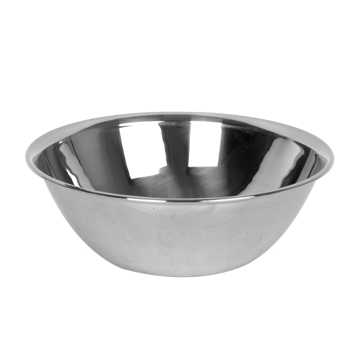 Thunder Group SLMB002 1-1/2 qt stainless steel mixing bowl with mirror finish, flat base, and curved lip
