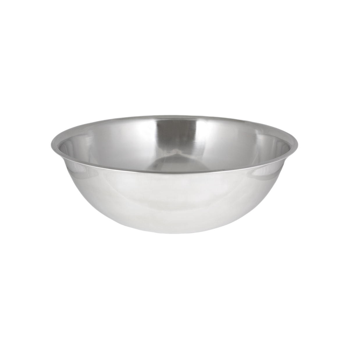 Thunder Group SLMB030 30 Qt stainless steel mixing bowl with mirror finish and flat base