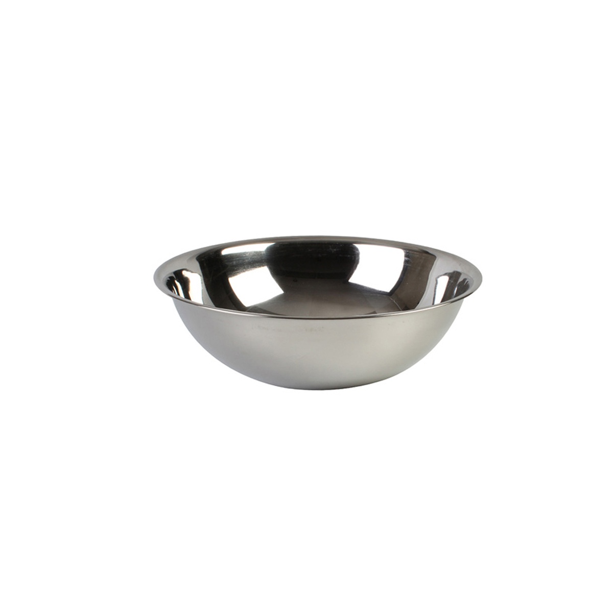 Thunder Group SLMB207 13 Qt stainless steel mixing bowl with mirror finish and flat base
