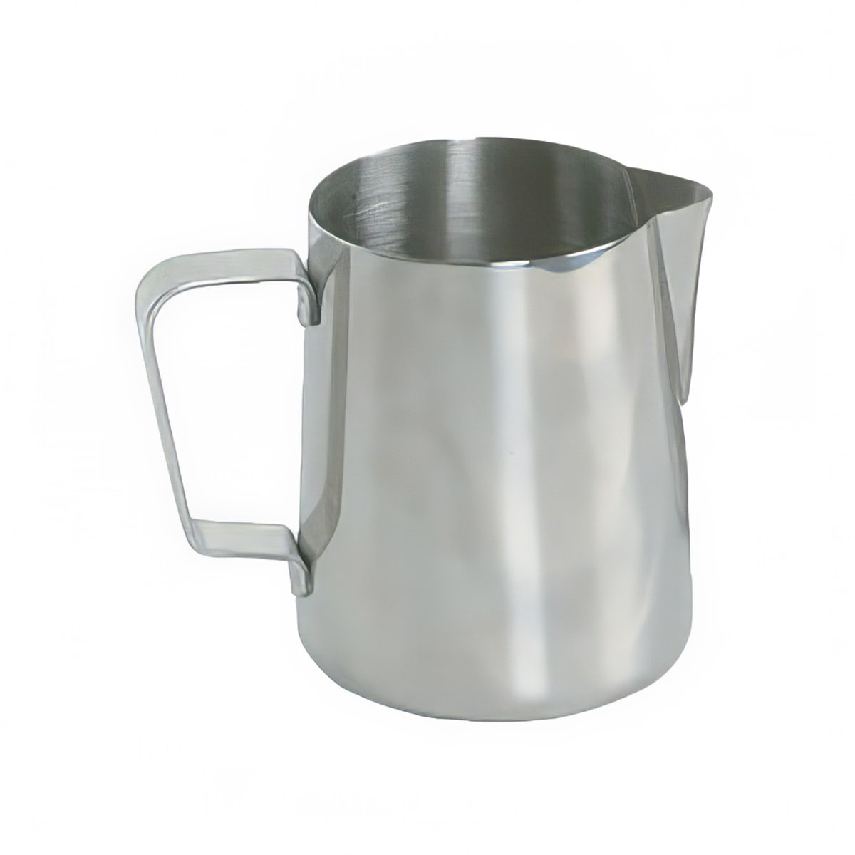 Thunder Group SLME050 50 oz. stainless steel frothing pitcher with C-handle and mirror finish