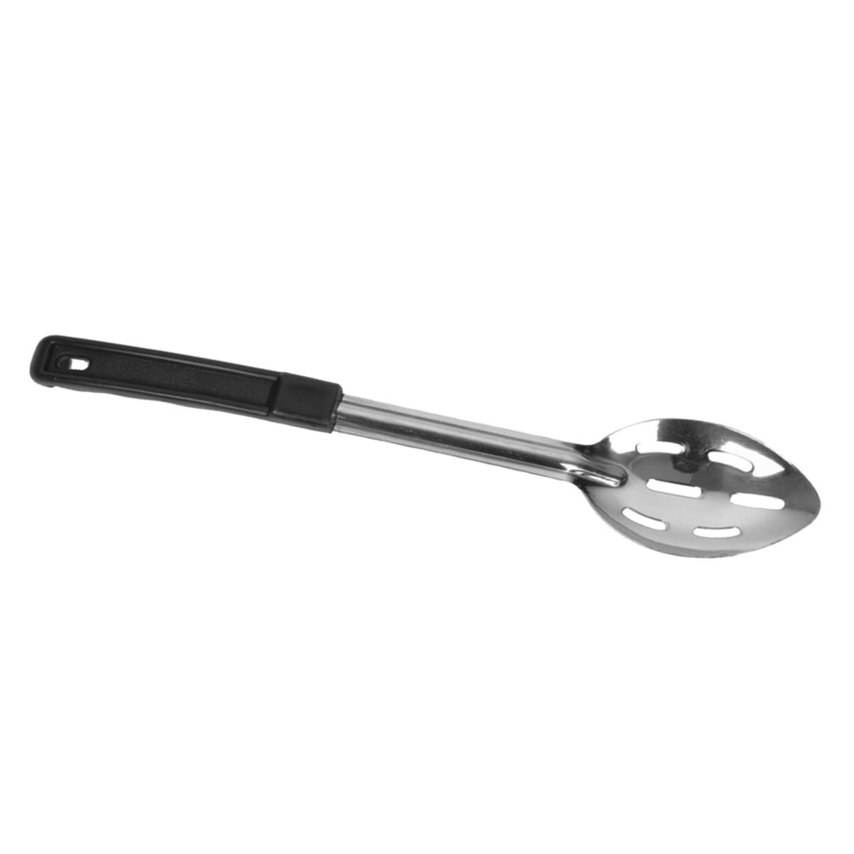 Thunder Group SLPBA312 15-inch slotted stainless steel basting spoon with black Bakelite handle