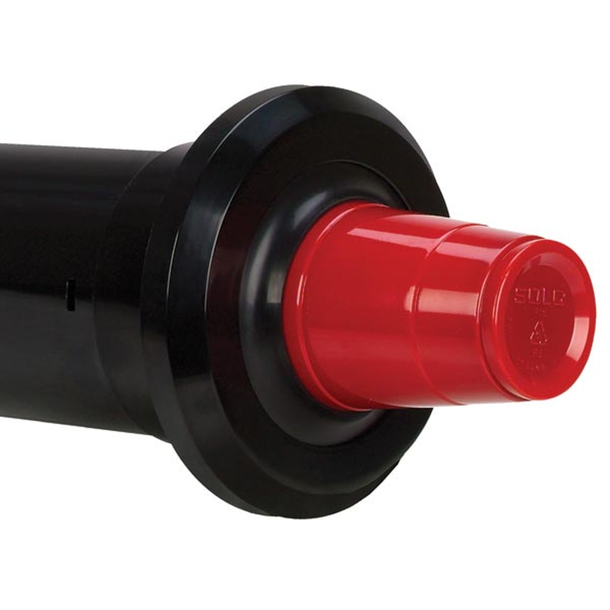 Close-up of the Dispense-Rite SLR-2 cup dispenser mechanism with interchangeable gasket detail